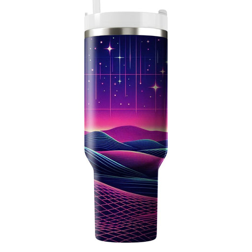 Synthwave Night Skies  Decorative Tumblers