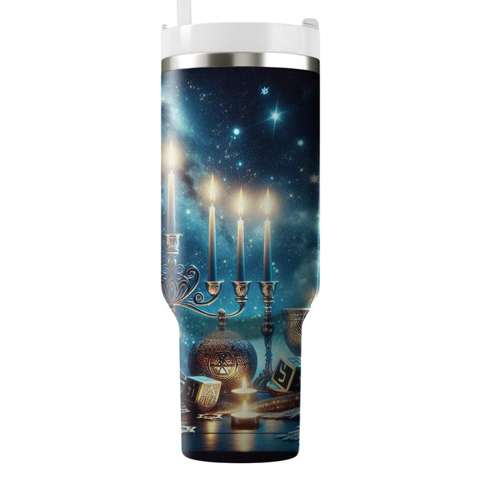 Shimmering Serenity - A Hanukkah  Tumbler Cups