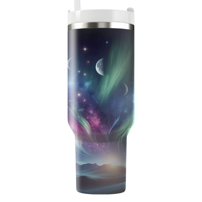 Aurora Of Traditions - Northern Lights Winter Solstice  Custom Tumblers