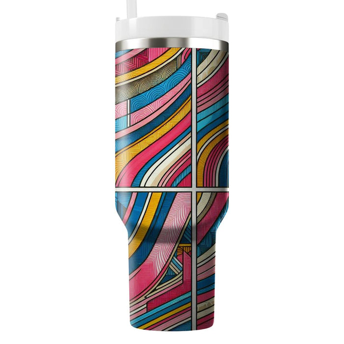 Bold Art Stripe  Tumblers For Gifts