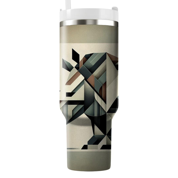 Geometric Rhino Strength  Travel Tumblers