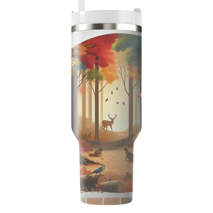 Autumn Woods Escape  Personalized Tumblers