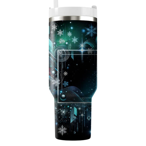 Galactic Glow - Sci-fi Holiday  Decorative Tumblers