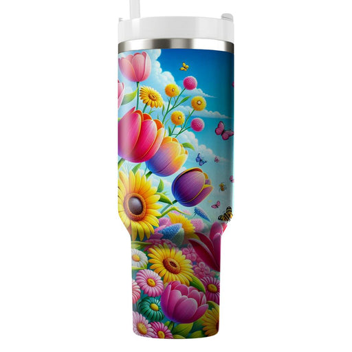 Spring Floral Parade  Decorative Tumblers