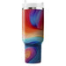 Vibrant Rainbow Ripples  Decorative Tumblers