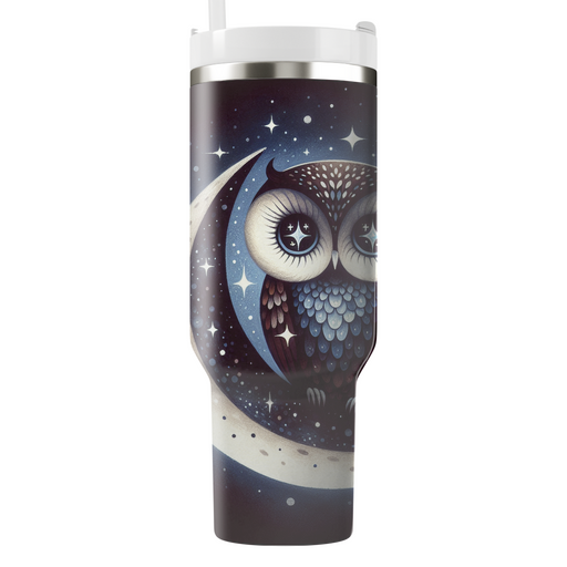 Mysterious Night Owl  Tumbler Cups