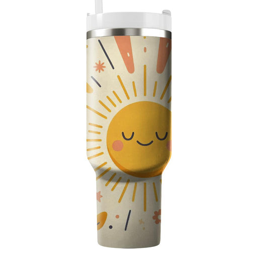 Vintage Sunshine Vibes  Tumblers With Lids