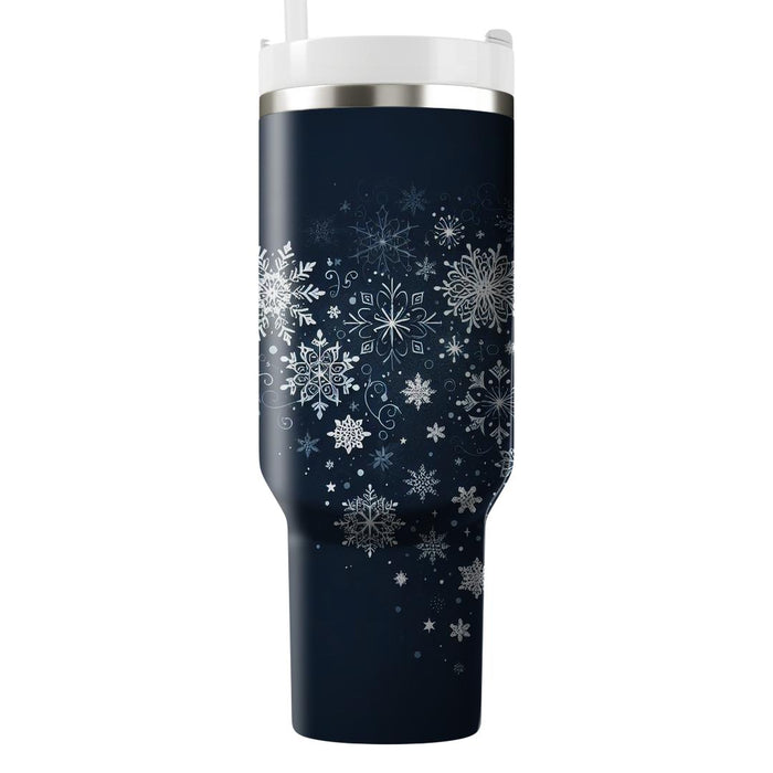 Winter Elegant Snowfall  Personalized Tumblers