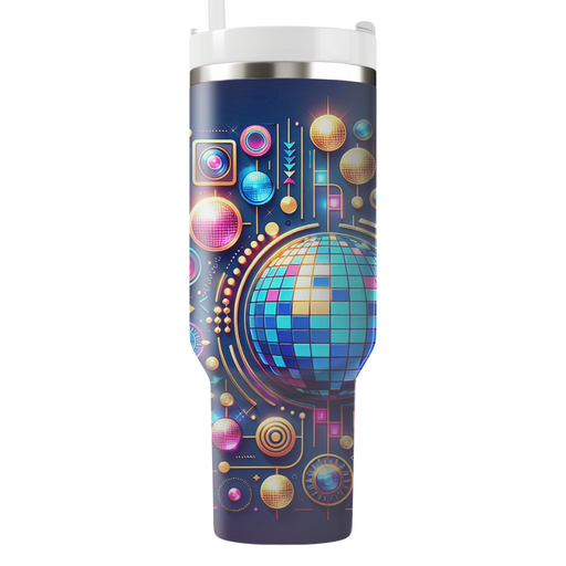 Retro Disco Lights Travel Tumblers