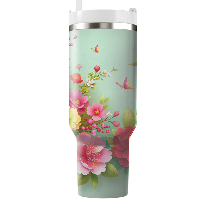 Spring Garden Blooms  Personalized Tumblers