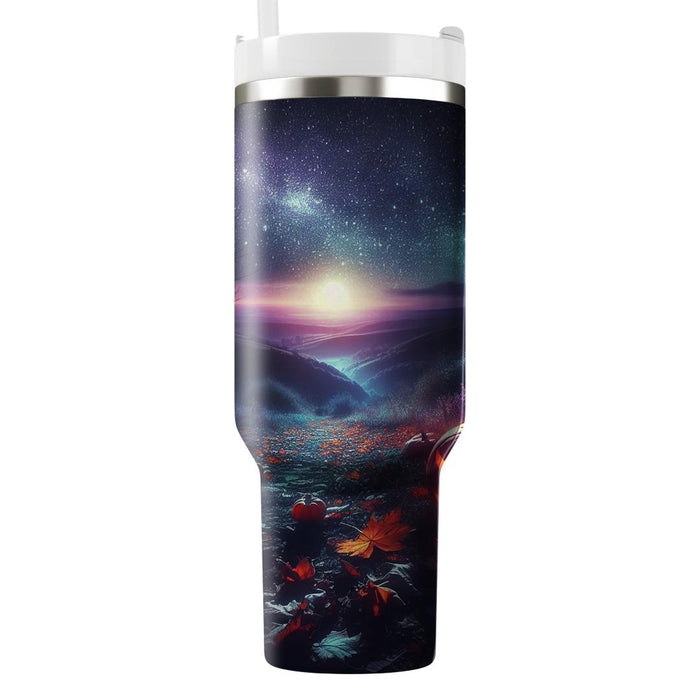 Glimmering Autumn - A Samhain Reflection  Decorative Tumblers