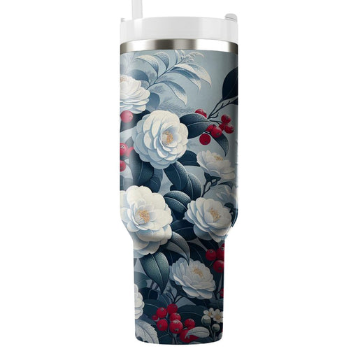 Winter Bloom  Decorative Tumblers