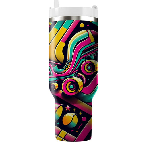 Vibrant Roller Rink  Tumbler Cups