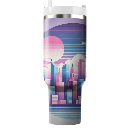 Vaporwave Velvet Dreams Travel Tumblers