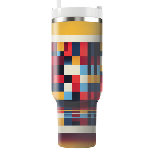 Bold Retro Checks Unique Tumblers