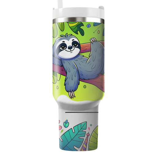 Joyful Sloth Relaxation  Tumbler Cups