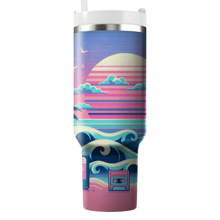 Vaporwave Waves  Unique Tumblers