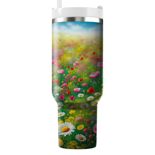 Spring Meadow Dance Tumblers With Lids