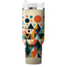 Abstract Triangle Patchwork  Insulated Tumblers