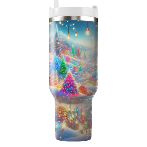 Winter Festival Lights  Travel Tumblers