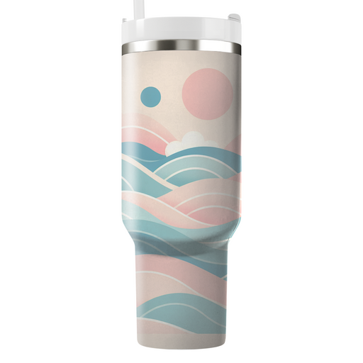 Dreamy Pastel Waves Decorative Tumblers