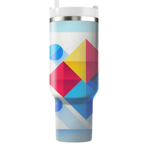 Geometric Burst Of Color  Custom Tumblers