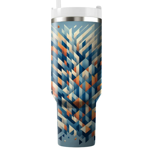 Abstract Triangle Cascade  Tumblers For Gifts