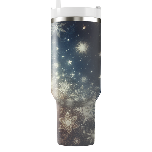 Winter Night Skies  Personalized Tumblers