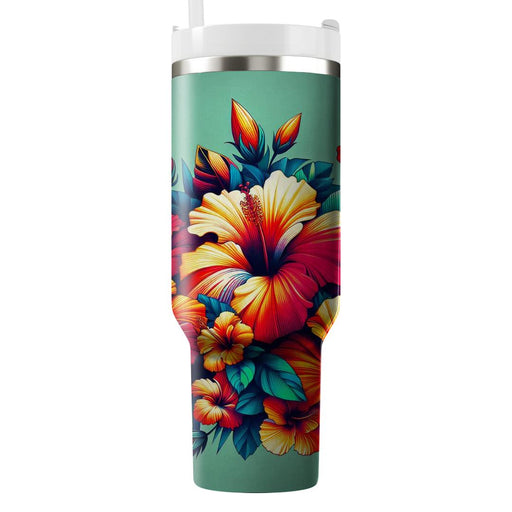 Vibrant Hibiscus Dream  Tumblers For Gifts