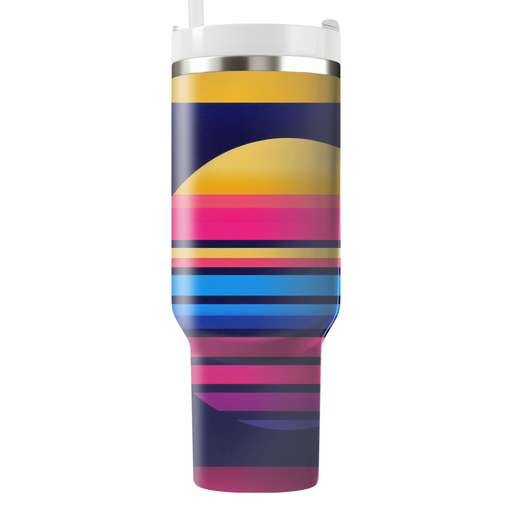 Classic Retro Stripes  Tumbler Cups