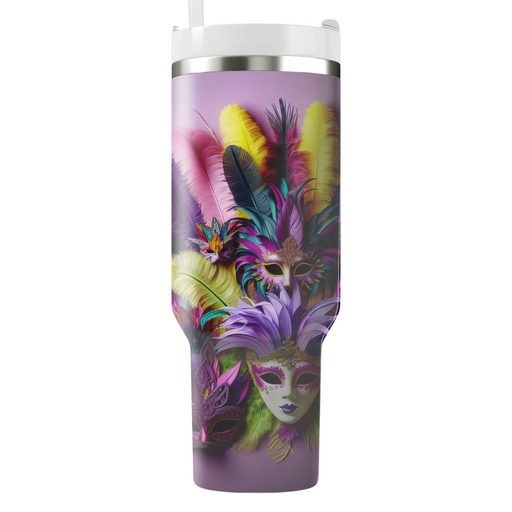 Festival Of Masks - A Colorful Carnival  Travel Tumblers