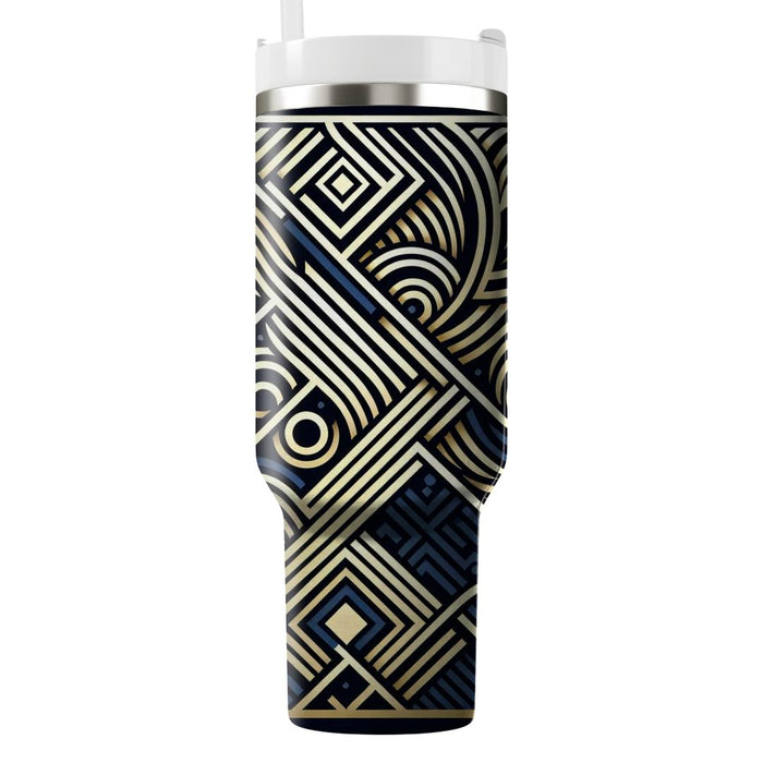 Geometric Wave Design  Custom Tumblers