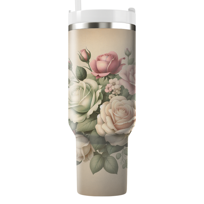 Vintage Rose Reverie  Custom Tumblers