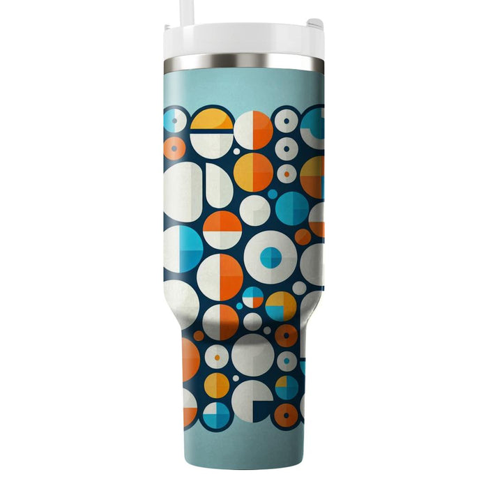 Geometric Grid Of Circles  Custom Tumblers