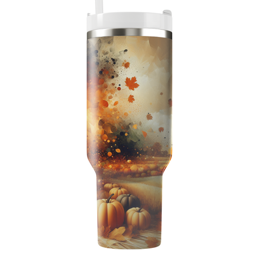 Golden Harvest - An Artistic Fall Festival  Personalized Tumblers