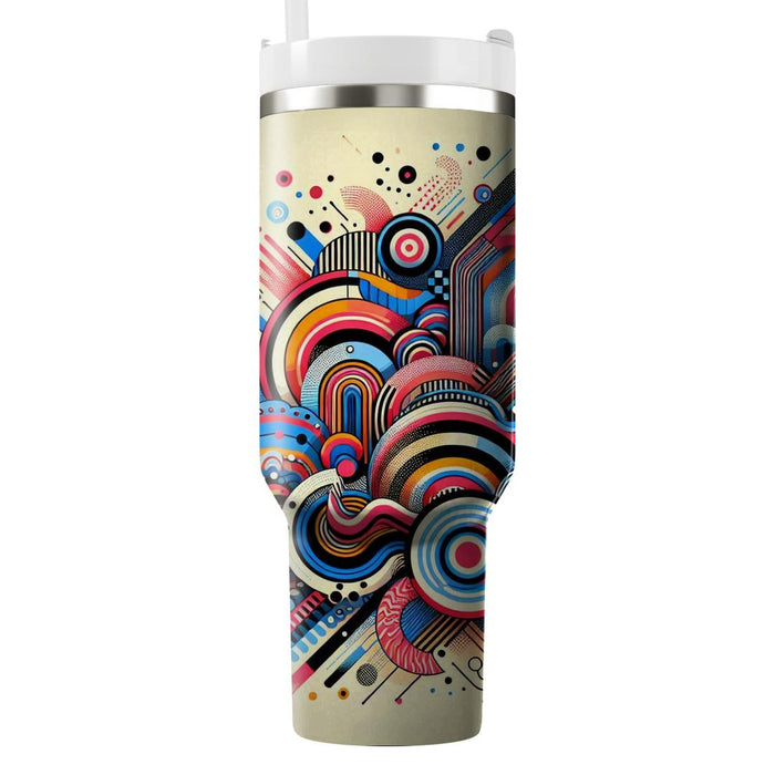 Retro Pattern Explosion  Custom Tumblers