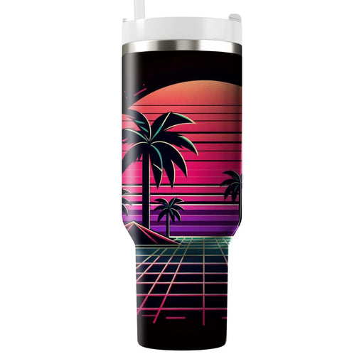 Synthwave Palm  Custom Tumblers