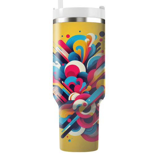 Bold Abstract Expressionism Decorative Tumblers