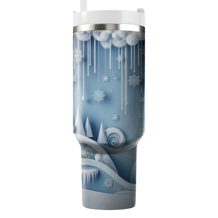 Winter Icicle Serenity  Custom Tumblers