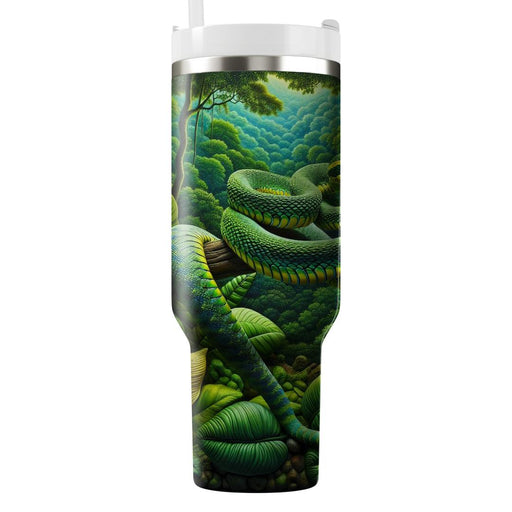 Vivid Viper Jungle  Personalized Tumblers