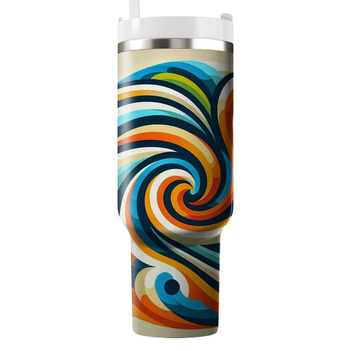 Geometric Swirl Pattern  Travel Tumblers