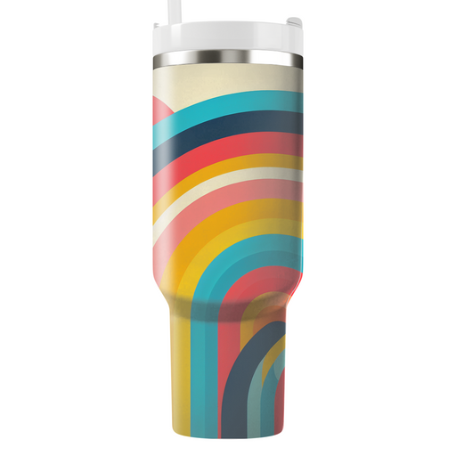 Abstract Rainbow Hues Decorative Tumblers