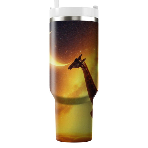 Whimsical Giraffe And Stars  Insulated Tumblers