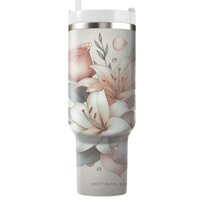 Soft Petal Elegance  Travel Tumblers