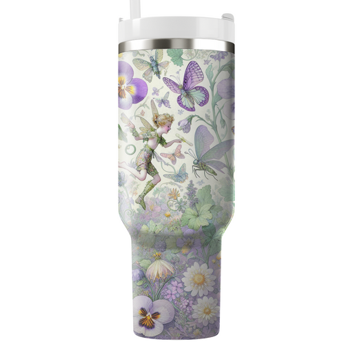 Spring Garden Fairy  Personalized Tumblers