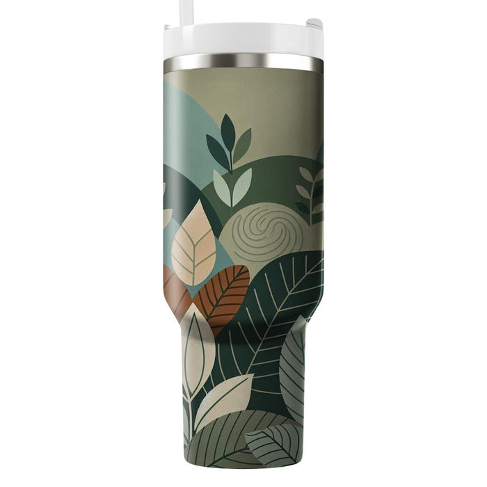 Organic Leaf Patterns  Travel Tumblers