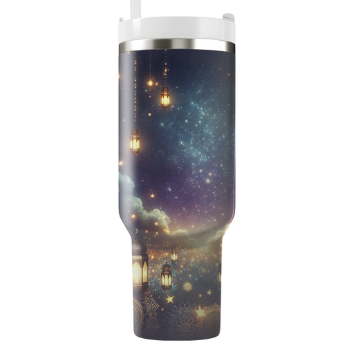 Starlit Eid Celebration Tumblers With Lids