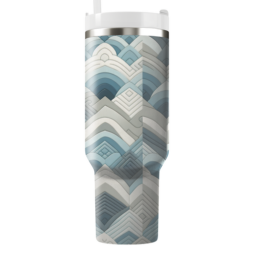 Diamond Wave Pattern Tumbler Cups