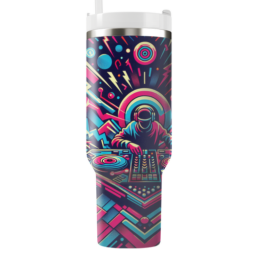 Neon Techno Dreams Travel Tumblers