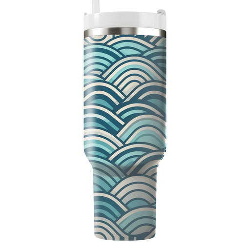 Geometric Wave Ripple  Insulated Tumblers